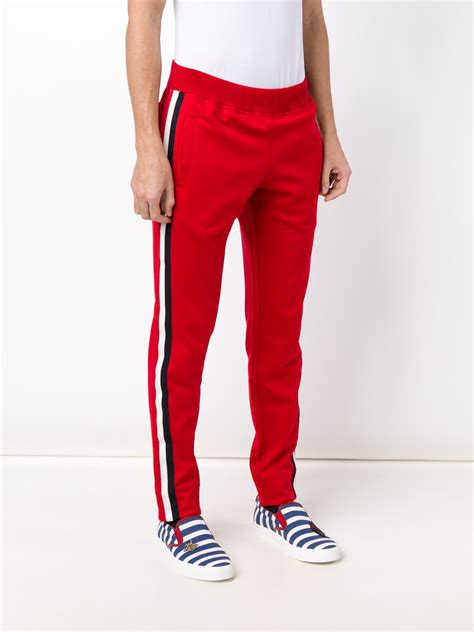 gucci red plaid pants|Gucci pants for men.